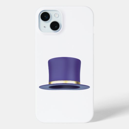 パープル魔法トップハット Case-Mate iPhoneケース (裏面)