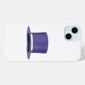 パープル魔法トップハット Case-Mate iPhoneケース (裏面 (横))