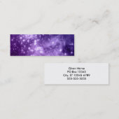 パープル魔法星 スキニー名刺 (正面/裏面)