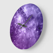 パープル魔法星 ラージ壁時計 (傾斜)