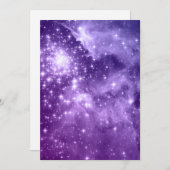 パープル魔法星 招待状 (正面/裏面)