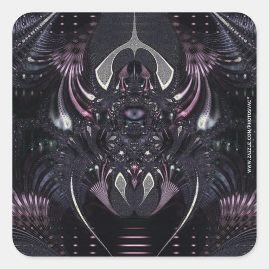 パープル魔法 スクエアシール (正面)