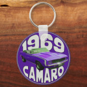 パープル1969カマロすごいスポーツフル キーホルダー (正面)