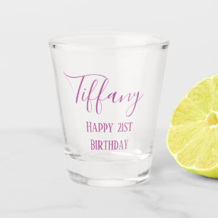 パープル21歳の誕生日 ショットグラス