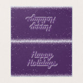 パープル25パックホリデーカード (外部フラット)
