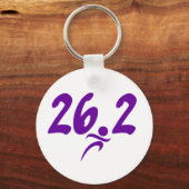 パープル26.2マラソン キーホルダー (正面)