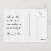 パープル3エース結婚ベガスサンキューカード ポストカード (裏面)