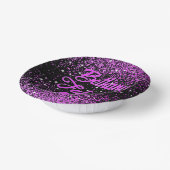 パープル50ファブラス誕生日 ペーパーボウル (傾斜あり)