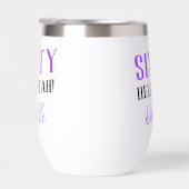 パープル60地獄パーソナライズされたうん60誕生日 (右面)