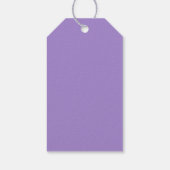 パープル70今日または任意の年齢の誕生日LGBTQ虹 ギフトタグ (裏面)