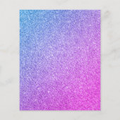 パープル70th誕生日パーティー70のディスコボール チラシ (裏面)