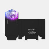 パープル70th誕生日パーティー70のディスコボール フェイバーボックス (折り畳みなし)