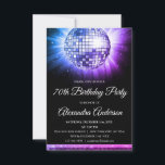 パープル70th誕生日パーティー70のディスコボール 招待状<br><div class="desc">パープル70th Birthday Party 70のディスコボール招待状でディスコ時代にタイムスリップ。この懐鮮やかかしい招待は、あなたのマイルストーンお祝いのための気分を設定する完璧な方法である。紫の輝く色合いで、この招待は70年代のエネルギーとおもしろいを捉える。ディスコのボールグラフィックは、ライトで照らされたダンスフロアの日に戻きらめくる。ディスコをテーマにしたbashや、70年代の魔法のtouchを注入したいイベントにとって理想的な選択だ。私たちの招待はカスタマイズ、お客様が祭りに参加する招待状を個人的で思い出に残る方法を作りて、詳細を行うことを可能にする。その印象的なデザインと品質の印刷で、それはステートメントを作り、思い出に残る70歳の誕生日パーティーのためのステージを設定する準備ができている。パープル70thバースデー祝タ・パーティ70sディスコ・ボールの招待状でダンスや思い出の準備を整え、あなたのマイルストーンの誕生日をグルーヴで忘れられない出来事にする。応援は70年の人生に！</div>