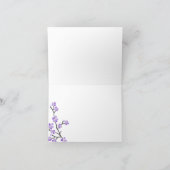 パープル さくら お礼カード サンキューカード (内部)