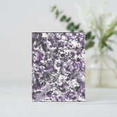 パープル（ばちゃばちゃ）跳ねる ポストカード (スタンド正面)