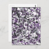 パープル（ばちゃばちゃ）跳ねる ポストカード (正面/裏面)
