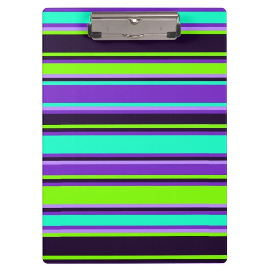 パープル、アクアはっきりした、およびChartreuseクリップボード クリップボード (正面)