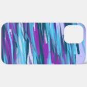 パープル、アクア、ティール（緑がかった色）、グリーン絵を描抽象芸術アート Case-Mate iPhoneケース (裏面 / 右)