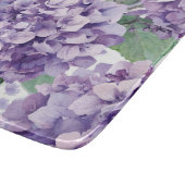 パープル アジサイ 水彩 花 ラベンダー 開花  カッティングボード (角)