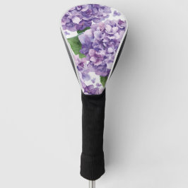 パープル アジサイ 水彩 花 ラベンダー 開花 ゴルフヘッドカバー