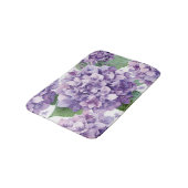パープル アジサイ 水彩 花 ラベンダー 開花 バスマット (アングル)