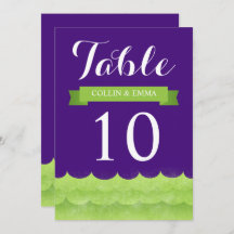 パープル アット シー ナウティカル テーブル ナンバー