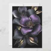 パープル・アンド・グレーフローラ90th誕生日パーティー 招待状 (裏面)