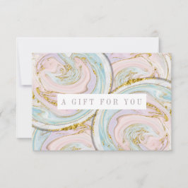 パープル アンド ブルー マーブル ギフト 証明書