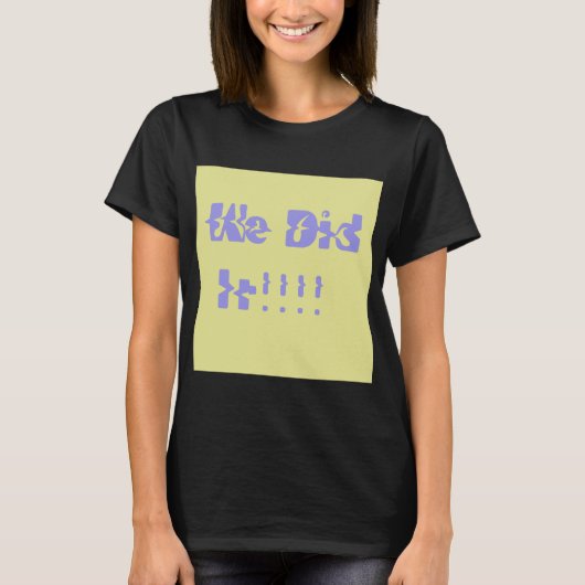 パープル＋イエローでやり遂げた Tシャツ (正面)