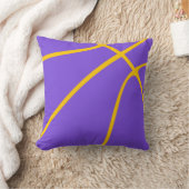 パープル&イエロースラムダンク心地よい クッション (ブランケット)