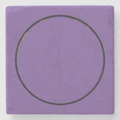 パープル&イエローパンジー ストーンコースター (正面)