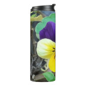 パープル&イエローパンジー タンブラー (回転左)