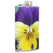 パープル&イエローパンジー フラスク (右)