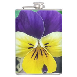 パープル&イエローパンジー フラスク