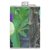 パープル&イエローパンジー フラスク (裏面)