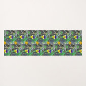 パープル&イエローパンジー ヨガマット (裏面(横))