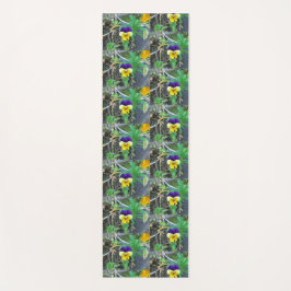 パープル&イエローパンジー ヨガマット