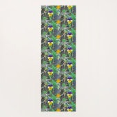 パープル&イエローパンジー ヨガマット (裏面)