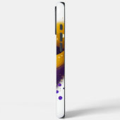 パープル・イエロー・グリーン マーディグラ・マスク Case-Mate iPhoneケース (裏面 / 左)