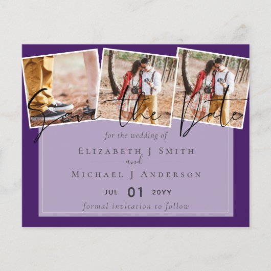 パープル イエロー グレー カラー トレンド 予算 ウェディング (正面)