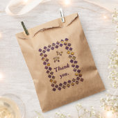 パープル イエロー ダイヤモンドとバタフライ 御礼袋 フェイバーバッグ (クリップ留めされた状態)