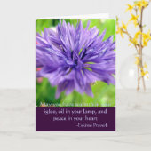 パープル、イグルーに暖かみをお持ちですか、油... カード (黄色い花)