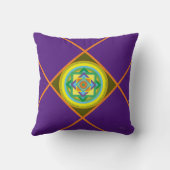 パープル「インディアン夏」 クッション (裏面)