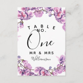 パープル ウェディング テーブル ナンバー パーティー/ウェディング 招待状