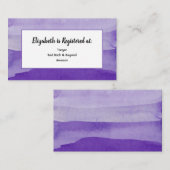 パープル ウォーターカラー レジストリー カード (正面/裏面)