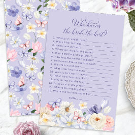 パープル・ヴァージョンの花嫁当てゲーム