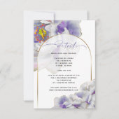 パープル エキゾチック フラワル フラワル ディテール カード (正面)