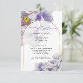 パープル エキゾチック フローラル フローラル ディテール カード (スタンド正面)