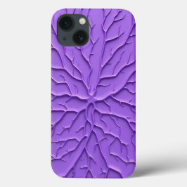 パープル エシテティック エンボス加工 iPhone ケース