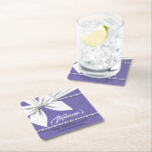 パープル エレガント ティファニー おしゃれ パーティー テーブルウェア スクエアペーパーコースター (インサイチュ)
